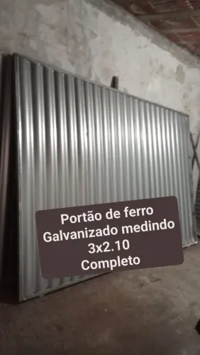 Portão galvanizado