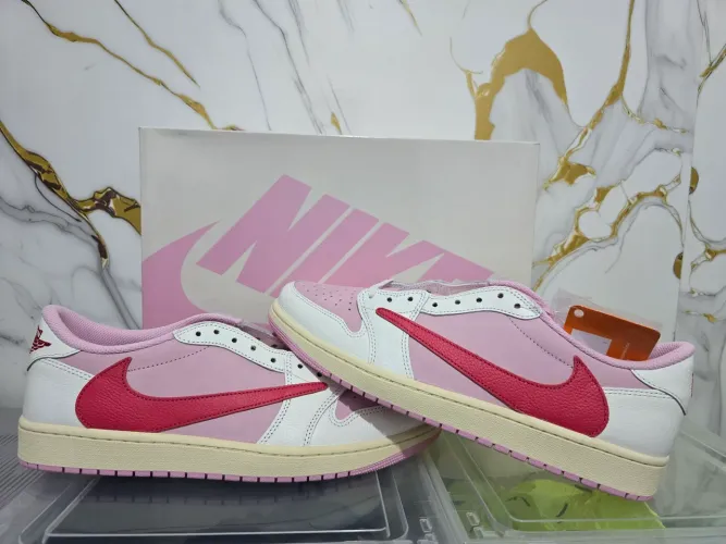 Travis Scott x Air Jordan 1 Low OG SP Sail Tropical Pink