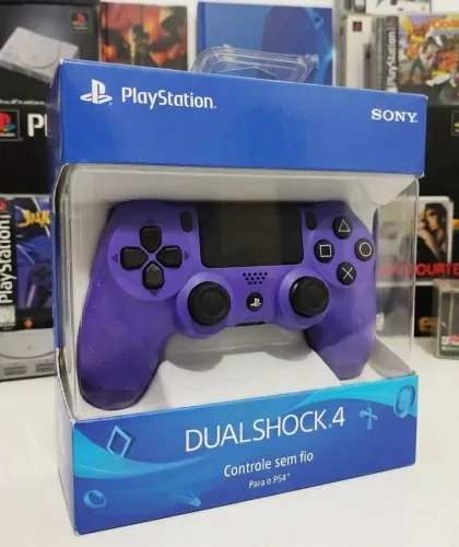 Controle Roxo para PS4 - Sem Fio - 1ª Linha