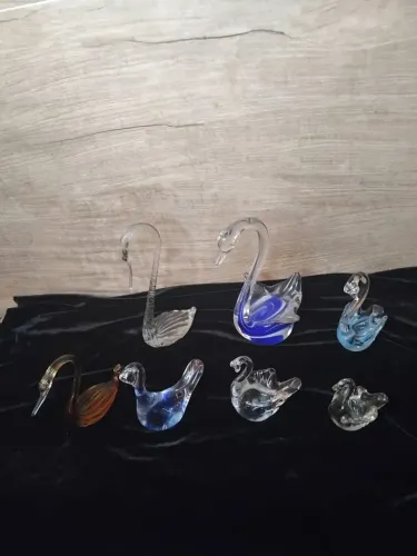 7 cisnei enfeites de cristal