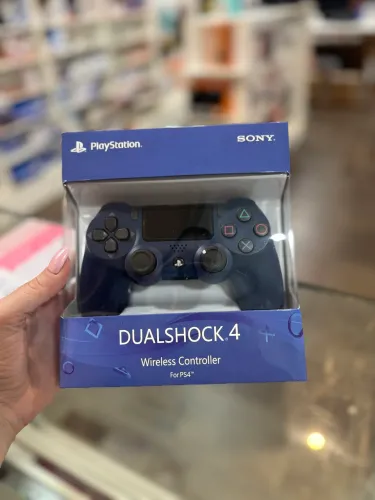 Controle Videogame PS4 Personalizado Azul Wireless