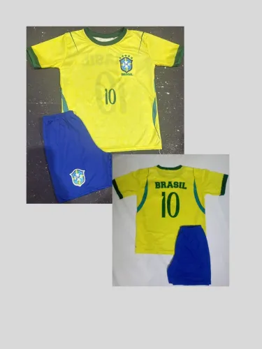 Conjunto infantil Brasil Amarela novo