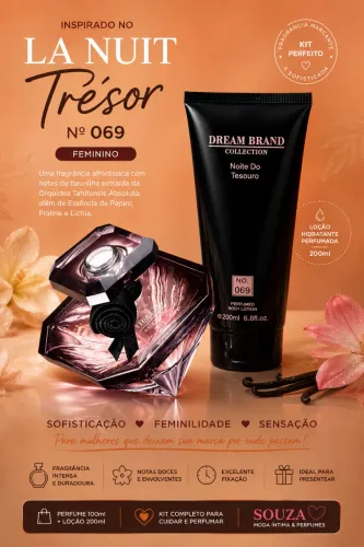     Kit Perfume Feminino + Loção Hidratante 069