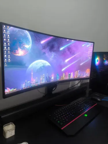 Monitor 34 Husky Tempest Curvo Qhd Ultrawide 3440x1440