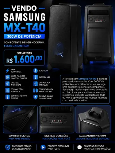 Caixa som Samsung mx-t40
