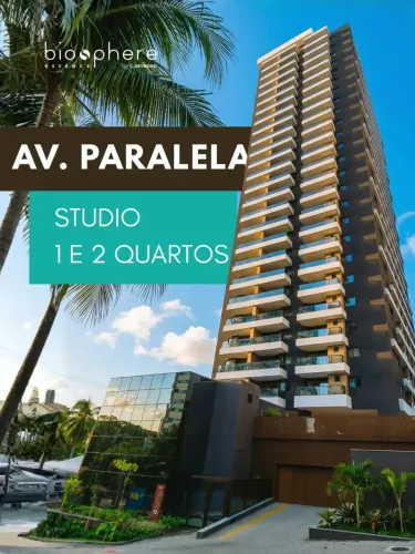 APARTAMENTO STUDIO COM VARANDA 23M² PARALELA - BIOSPHERE ESSENCE