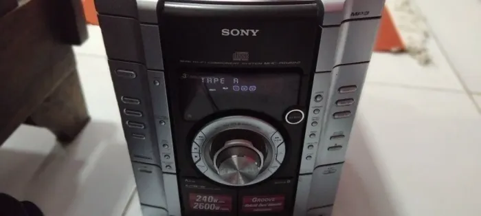 Micro system sony com defeito