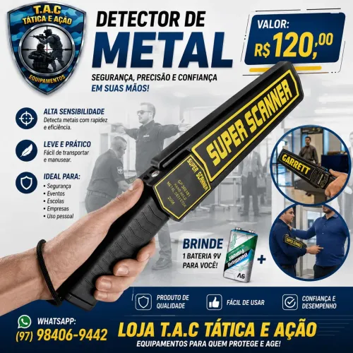 Detector de metal portátil