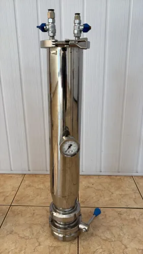 Bazuca de Lúpulo Dry Hopping Esferaval Inox SMS 2" maior