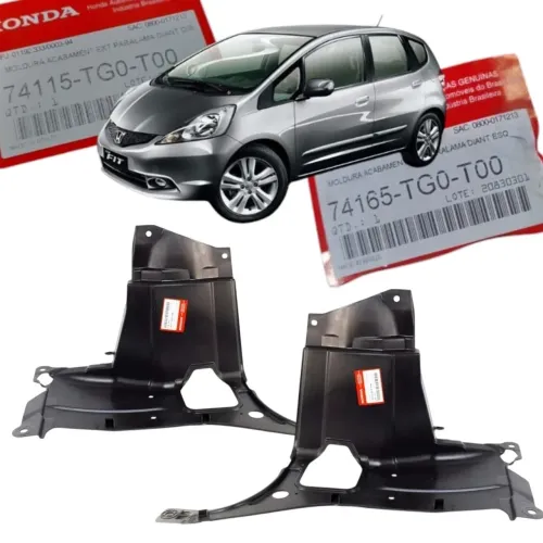 Par de Parabarro do motor Honda New Fit 2010