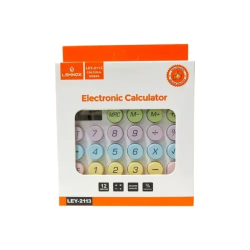 Calculadora Eletrônica Mesa 12 Dígitos Lehmox Ley-2113