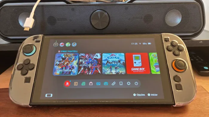 Nintendo Switch 2 Completo na Caixa - Proteção Acrílica + Película - Impecável