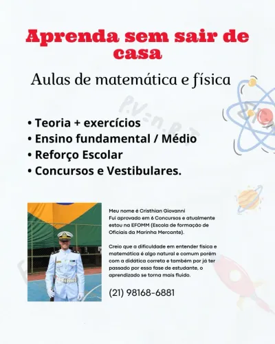AULAS DE MATEMÁTICA E FÍSICA 