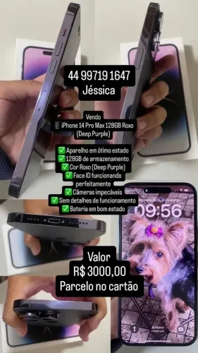 iPhone 14 Pro Max 128 GB Roxo