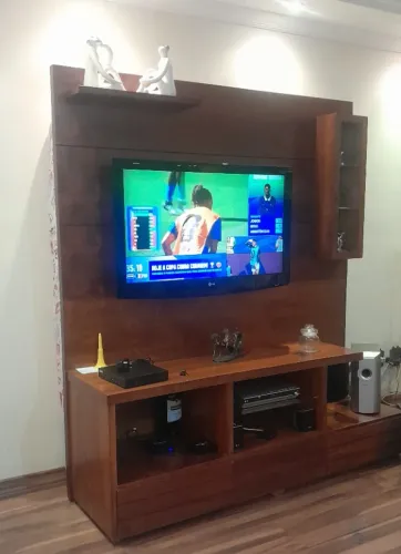Estante home theater com Painel e rack integrado