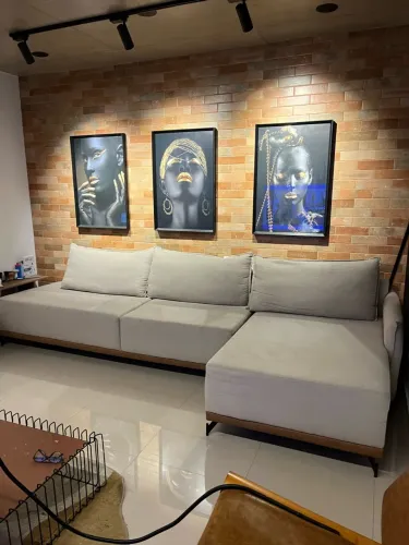 Sofa 4 lugares com chaise 3.40 x 0.90 alinho