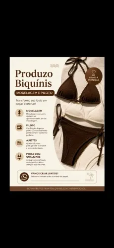 Biquínis modelagem piloto