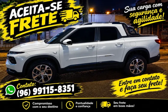 Aceitamos frete
