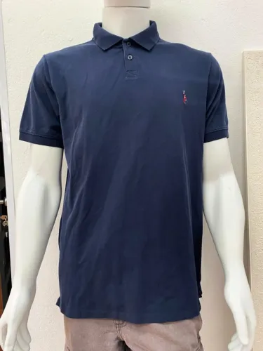 CAMISA POLO RESERVA PIMA F1 SENNA COR MARINHO TAM GG SEMINOVA
