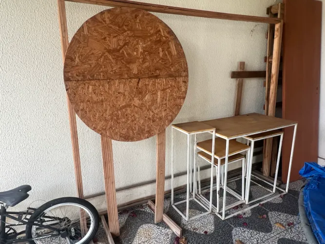 Mesas para uso em festas