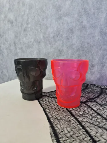 Dupla de canecas caveira acrilico - leia a descrição