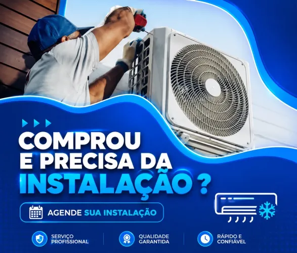 Instalação de ar condicionado $..