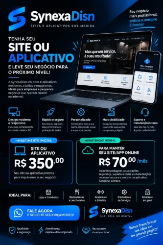 Vendas de Sites e Aplicativos