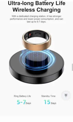 Anel Inteligente Smart Ring R10 Tam. 8 | Sono, Batimentos e Esportes