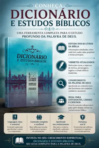 LIVRO - DICIONARIO E ESTUDOS BIBLICOS