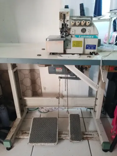 Traz máquinas de costura goleira interlock reta