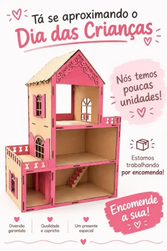 Casinha de boneca 60cm