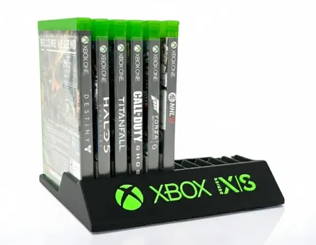 Organizador De Jogos XBOX Series X/S Suporte Para 10 Discos - Organizador De Mesa Gamer