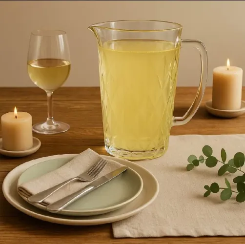 Jarra Diamond Gamma de Vidro 1,2L - Elegante e Sofisticada