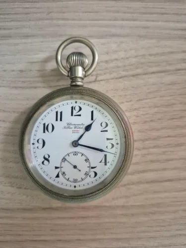 Relógio De Bolso Antigo Suíço - Chronometre Tellus Watch Extra - Ferroviário