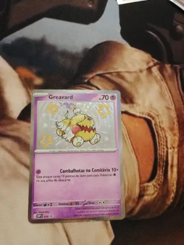 Carta Pokémon greaverd em ótimo estado
