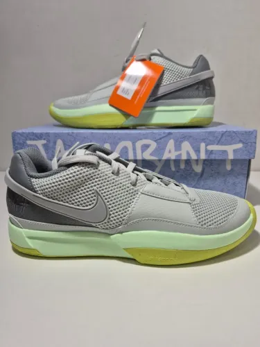 Tênis Nike Air Zoom Ja Morant - JA1 - Cinza/Verde N°39 - Original Novo e na Caiza