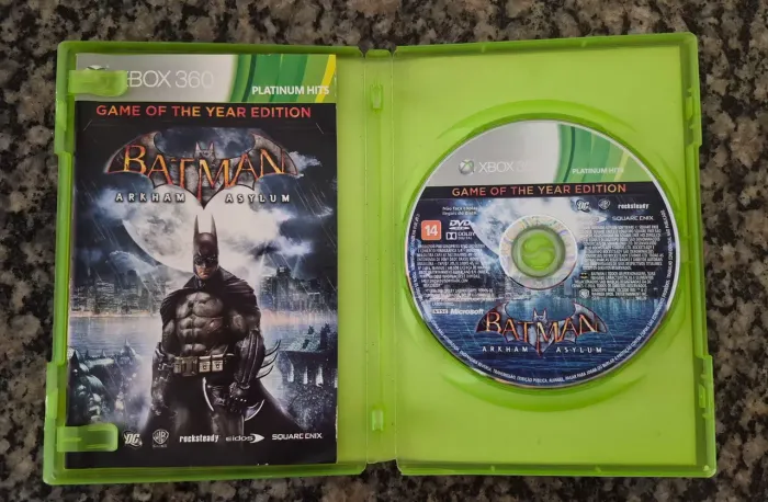 Jogo Batman Arkham Asylum GOTY Xbox 360 Completo Mídia Física