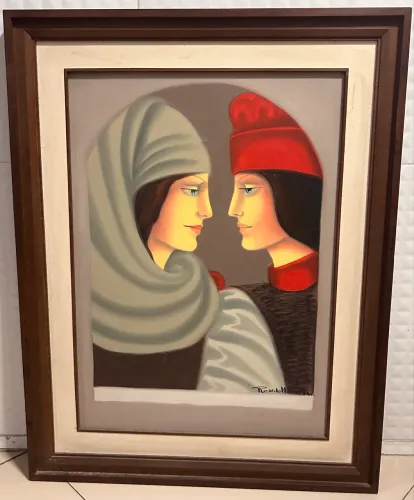 Quadro grande Ricardo Holanda com moldura