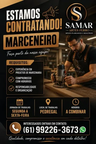Contratando marceneiro
