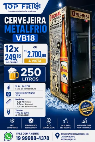 Cervejeira slim vb18