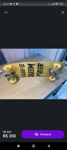 Skate simulador de surf