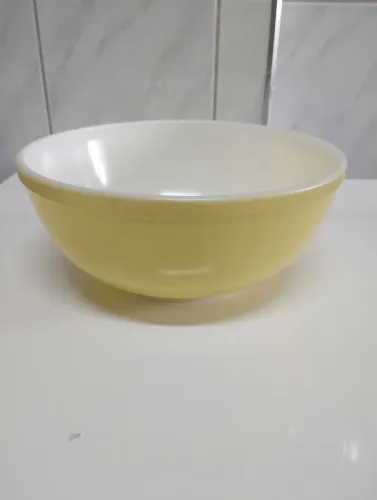 Tigela de vidro Amarela