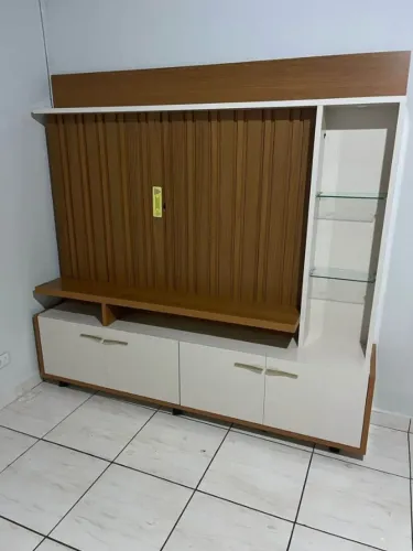 Painel Home Theater Ripado com LED para TV até 65" (Novo) Entrega Grátis!