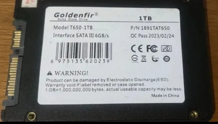 SSD 1tb não reconheceu no meu pc