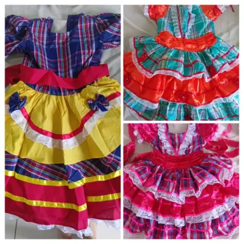 Vendo vestido junino infantil Tam. 8 e 6 anos. 