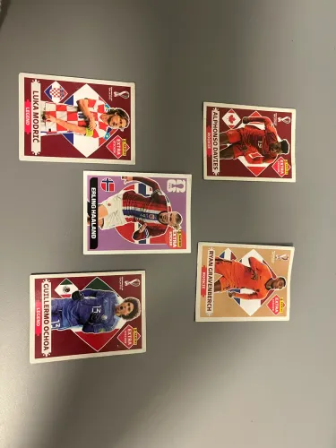 Figurinhas da copa kit de 5 legends
