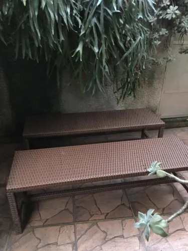 DOIS BANCOS DE VARANDA ( ALUMÍNIO )