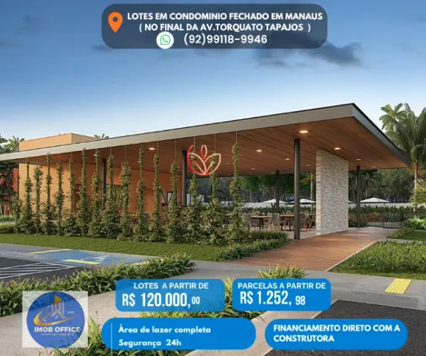 (Lotes condomínio Fechado em Manaus ) entrada negociável. 