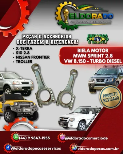 BIELA MOTOR MWM SPRINT 2.8 VW 8.150-TURBO DIESEL