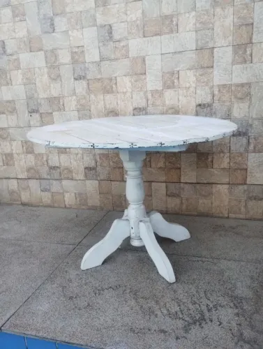 Mesa madeira 1,10 diâmetro 